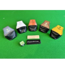 Real Leather Chesworth Cues Bundle Made in the UK - 4 Snooker Accessories Included with Ding Chalk